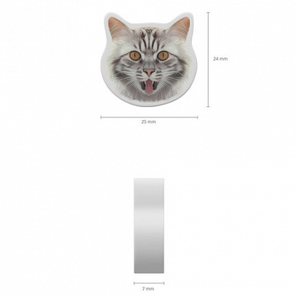 Ластик фигурный ERICH KRAUSE "Big City Cats", 25,6х25,3х7 мм, 63061