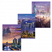 Тетрадь А4, 80 л., BRAUBERG, скоба, клетка, обложка картон, "City", 404045