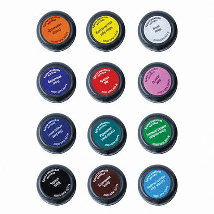 Краски акриловые матовые "Декола", 12 цветов по 20 мл, в банках, Невская Палитра, 143411021