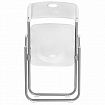 Стулья складные BRABIX "Golf Lite CF-017", КОМПЛЕКТ 4 шт., серебристый каркас, пластик, белый, 533035
