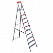 Стремянка стальная 10 ступеней, верхняя площадка 2,26 м, до 150 кг, облегченная, вес 13 кг, UFUK, ТУ 24/KRM610