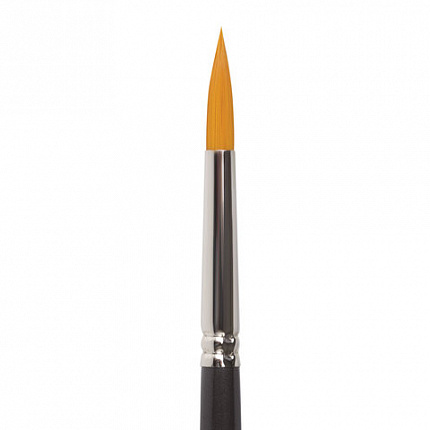 Кисть художественная проф. BRAUBERG ART CLASSIC, синтетика жесткая, круглая, № 5, короткая ручка, 200648