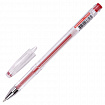 Ручка гелевая BRAUBERG "EXTRA", КРАСНАЯ, корпус прозрачный, узел 0,5 мм, линия 0,35 мм, 143903