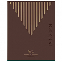 Тетрадь А5 48 л. STAFF "College" скоба, линия, офсет №2 ЭКОНОМ, обложка картон, "РОДИНА", 405629