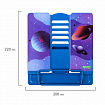 Подставка для книг и учебников большая BRAUBERG KIDS "Outer Space", регулируемый угол наклона, металлическая, 238055