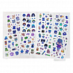 Набор наклеек "Стикерпак", ассорти, 8 листов, 200 наклеек, 110х175 мм, ПП