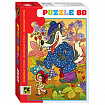 Пазл картонный 80 элементов, Любимые герои, АССОРТИ, поле 23х16,5 см, STEP PUZZLE