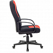 Кресло офисное BRABIX "City EX-512", ткань черная/красная, TW, 531408