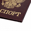 Обложка для паспорта STAFF "Profit", экокожа, "ПАСПОРТ", бордовая, 237192