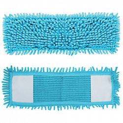 Насадка МОП плоская для швабры/держателя 40 см, карманы (ТИП К), микрофибра букли/синель, ворс 2 см, LAIMA, 603119