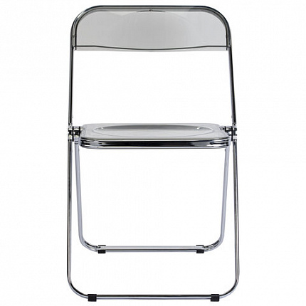 Стул складной прозрачный тонированный BRABIX "Glam CF-020", хромированный каркас, пластик, 533247