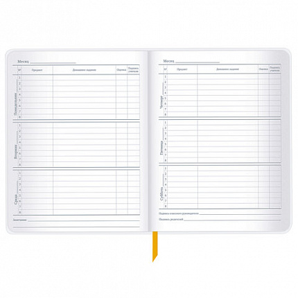 Дневник 1-11 класс 48 л., кожзам (гибкая), печать, фольга, BRAUBERG, "Mountains", 106223