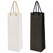 Пакет подарочный под бутылку (1 штука), 13х9x36 см (B), "Leather Bottle Bag", ассорти, ЗОЛОТАЯ СКАЗКА, 700802