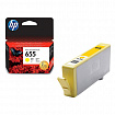Картридж струйный HP (CZ112AE) Deskjet Ink Advantage 3525/5525/4515/4525 №655, желтый, оригинальный
