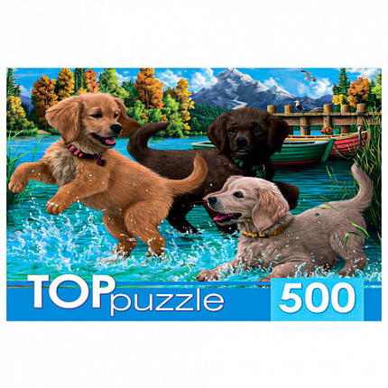 Пазл картонный 500 элементов АССОРТИ, 470х330 мм, РК