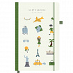 Скетчбук, слоновая кость 140 г/м2, 130х210 мм, 80 л., софт-тач, резинка, BRAUBERG ART CLASSIC, АССОРТИ, 117771