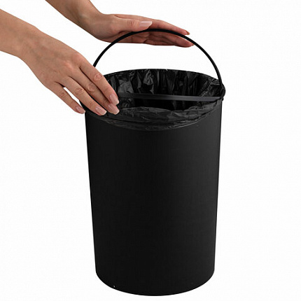 Ведро для мусора СЕНСОРНОЕ 12 л, нержавеющая сталь, зеркальная крышка, питание от 4-х батареек AA (не входят в комплект), LAIMA, 609327