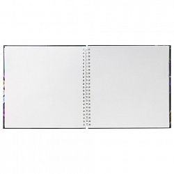 Скетчбук, белая бумага 120 г/м2, 210х210 мм, 60 л., гребень, "Будем рисовать", 049516, 60Тт4Aгр_17231