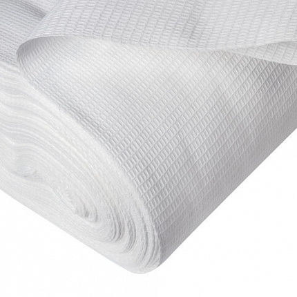 Полотно ВАФЕЛЬНОЕ отбеленное, рулон 0,45х60 м, в пакете, плотность 180 (±10) г/м2, LAIMA, 609577