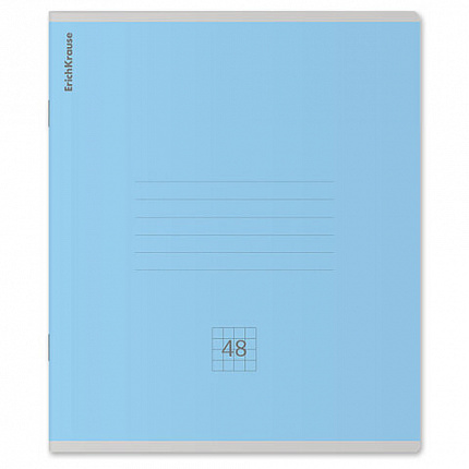 Тетрадь А5, 48 л., скоба, клетка, обложка картон, ERICH KRAUSE "КЛАССИКА", микс в спайке, 56099