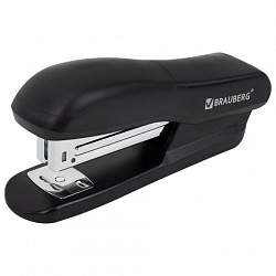 Степлер №24/6, 26/6 BRAUBERG "SX-39", до 25 листов, черный, 228590