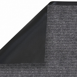 Коврик придверный 90х150 см, СЕРЫЙ, влаго-грязезащитный, 450 г/м2, ребристый, PRIMILA (ПРИМИЛА) EXTRA, 701026