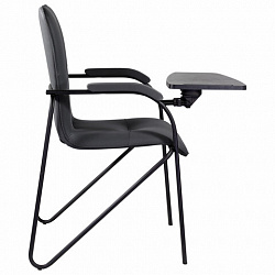 Кресло со столом BRABIX "Samba CF-108 BOX-2", черный каркас, кожзам черный, разобрано, 533217