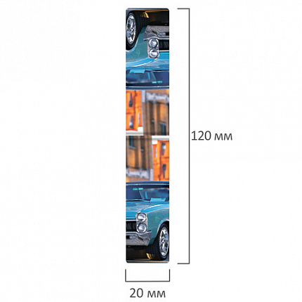 Закладки для книг МАГНИТНЫЕ, "RETRO CARS", набор 6 шт., 60x20 мм, BRAUBERG, 113158