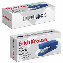Степлер №24/6 ERICH KRAUSE "Eco", до 30 листов, ассорти, 28236