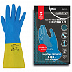 Перчатки латексно-неопреновые КЩС, ULTRA NEOPRENE, химически устойчивые, размер 7-7,5 S (малый), RABBITEX (РАББИТЕКС), 701113