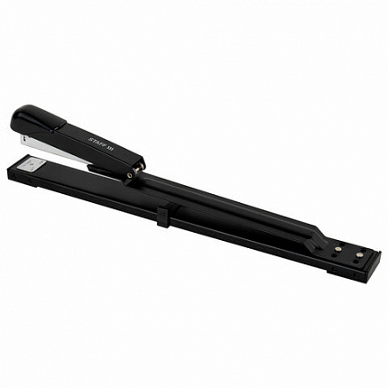 Степлер брошюровочный №24/6, 26/6 STAFF "Manager", до 25 листов, черный, 272753