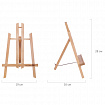 Мольберт настольный из бука 19х16х28 см, высота холста до 30 см, лакированный, BRAUBERG ART CLASSIC, 192253