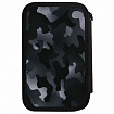 Пенал ПИФАГОР, 3 отделения, ламинированный картон, 19х11 см, "Black camo", 273489