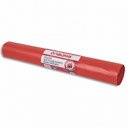 Мешки для раздельного сбора мусора 120 л красные в рулоне 10 шт., ПВД 38 мкм, 70х108 см, LAIMA, 606706, 3859