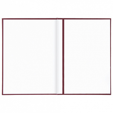 Папка адресная бумвинил "НА ПОДПИСЬ", А4, бордовая, индивидуальная упаковка, STAFF "Basic", 129577