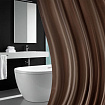 Шторка для ванной ПОЛИЭСТЕР, 180х180 см, кольца в комплекте, КОРИЧНЕВЫЙ БРИЛЛИАНТ, PRIMILA (ПРИМИЛА), 700091