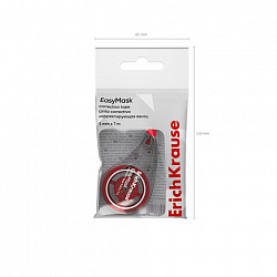 Корректирующая лента ERICH KRAUSE "Easy Mask" 5 мм х 7м, корпус ассорти, европодвес, 53195