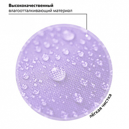 Рюкзак BRAUBERG PASTEL с термонашивками в комплекте, "Lazy cat", сиреневый, 40х29х14 см, 271422