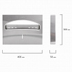Диспенсер для покрытий на унитаз LAIMA PROFESSIONAL INOX, (V1) 1/2, нержавеющая сталь, матовый, 605702