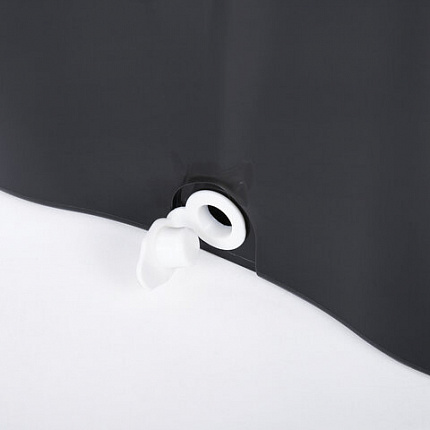 Швабра с отжимом и ведром 7л/5л отжим центрифуга / рукоятка, 2 круглые насадки, крепление кольцо, черный, LAIMA 607487