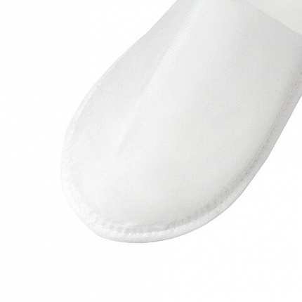 Тапочки одноразовые EVA Classic, закрытые, КОМПЛЕКТ 25 пар, спанбонд + ЭВА, размер 37-42, белые, SMZ, Э/З/Б-№1/25/150