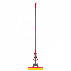 Швабра самоотжимная, роликовый отжим, насадка PVA 27 см, телескопический черенок 70-125 см, LAIMA, 603596