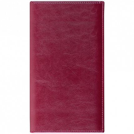 Визитница на кольцах BRAUBERG "Imperial", на 240 визиток, под гладкую кожу, бордовая, 231665