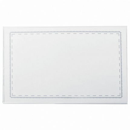 Бейджи горизонтальные (57х90 мм), КОМПЛЕКТ 50 шт., с клипсой и булавкой, жесткие, BRAUBERG, 231903