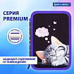 Пенал BRAUBERG, 3 отделения, полиэстер, 21х14 см, "Спящий котенок", 273538