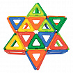 Магнитный конструктор BIG MAGNETIC BLOCKS-34, 34 детали, с колесной базой, BRAUBERG KIDS, 663845