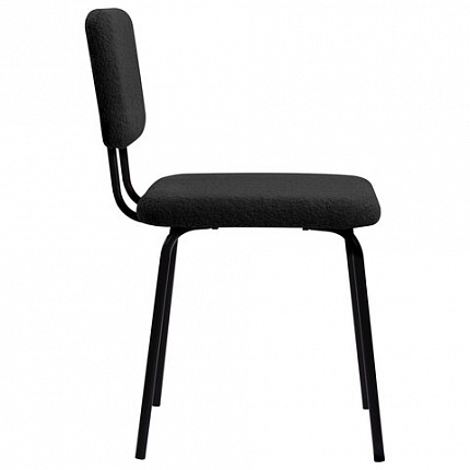 Стулья BRABIX "Ideal CF-080", КОМПЛЕКТ 4 шт., черный каркас, букле черный, 533244