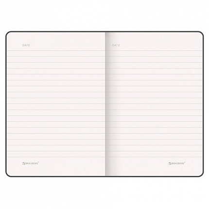 Блокнот МАЛЫЙ ФОРМАТ (93х142 мм) А6, BRAUBERG ULTRA, балакрон, 80 г/м2, 96 л., линия, черный, 113056