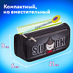 Пенал мягкий BRAUBERG, 2 отделения, полиэстер, "Shark", черный, 21х6х9 см, 270271