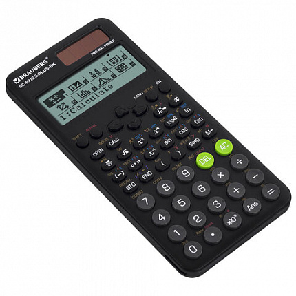 Калькулятор инженерный BRAUBERG SC-991ES-PLUS-BK (164х80 мм), 552 функции, 10+2 разряда, ЧЕРНЫЙ, 272651